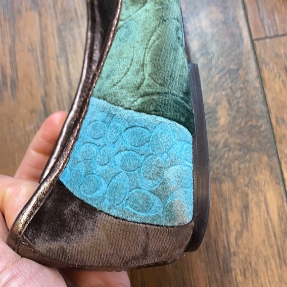Coach Velvet Patchwork Ballet Flats - Picture 16 of 16